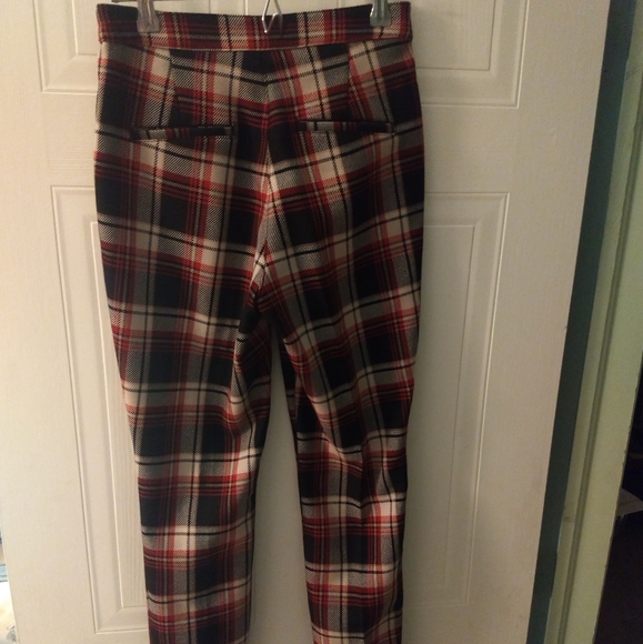H&M Cropped Plaid Pants - Picture 2 of 4